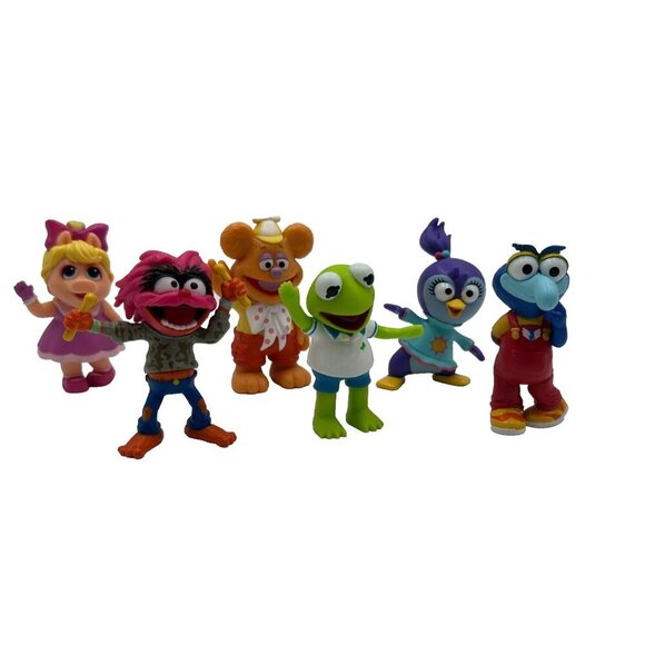 Disney Jr Muppet Babies Playroom Lot 6 Set 2-3” Figures Just Play Complete Set - Picture 1 of 10